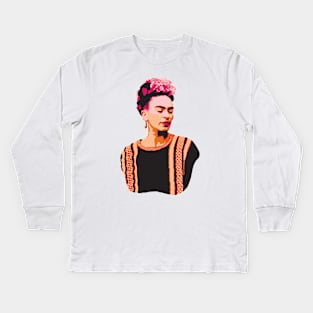 Frida Kahlo Kids Long Sleeve T-Shirt